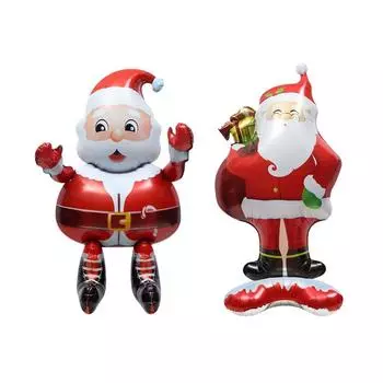 Алюминиевая пленка Рождественский фольгированный воздушный шар DIY надувной рождественский воздушный шар в виде животного детская игрушка реквизит для вечеринки большой надувной воздушный шар