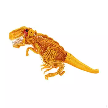 Алюминиевая проволока легкая художественная статуэтка динозавра для спальни, гостиной, офиса золотой