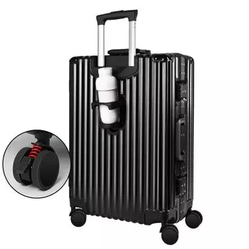 Алюминиевая рама для переноски, большая рама для переноски, ультра-двойная с большой чашкой USB на 360 градусов, скрытая TSA для госпитализации в бизнесе [JOLISTAR] чемодан, рама, чехол,