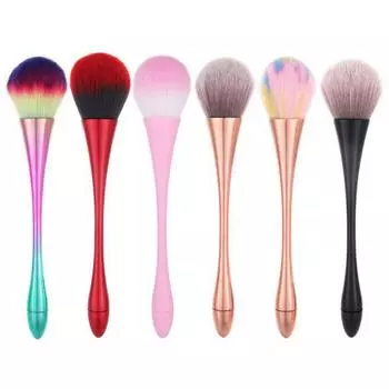 Алюминиевая ручка для ногтей, мягкий очиститель пыли, щетка для очистки, акриловый УФ-гель, пудра, маникюрные инструменты для макияжа 1