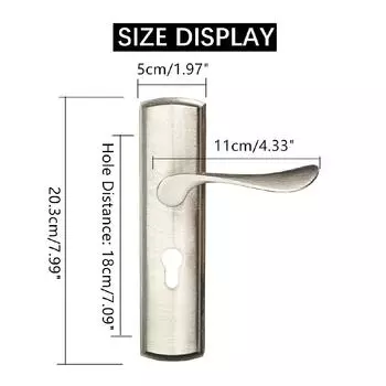 Алюминиевая ручка с засовом Внутренний замок Ригельный замок Инженерный дверной замок Комплект дверной фурнитуры Комплект дверной фурнитуры Безопасность дома и офиса