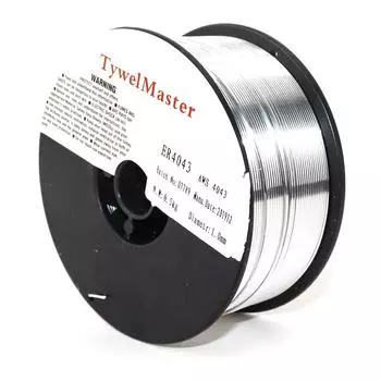 Алюминиевая сварочная проволока Мини-катушка Сварочная проволока MIG MAG с защитой от аргонового газа Алюминий-магниевый сплав ER4043_0.5kg_0.8mm