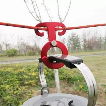 Алюминиевая веревочная вешалка, многофункциональная уличная палатка для кемпинга, инструмент, веревочная пряжка, дорожный комплект, пряжка для выживания 1pcs