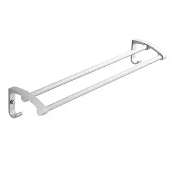 Алюминиевая вешалка для полотенец Space Aluminum, прочная, с крючками, для полотенец, для ванной комнаты 200g