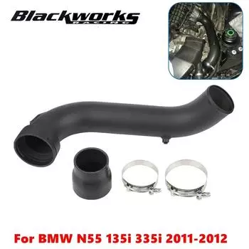 Алюминиевая впускная труба турбонаддува для BMW N55 135i 335i E82 E92 E93 xDrive 2011-2012 Замена деталей двигателя автомобиля IP-1013-BK чёрный