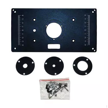 Алюминиевая вставка для фрезерного стола для деревообрабатывающих верстаков, фрезерные верстаки для обрезки