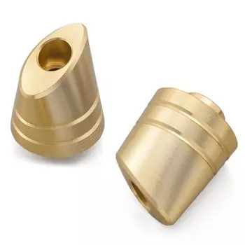 Алюминиевая заготовка Daytona для мотоцикла, конец руля, общий внутренний диаметр, тип «канард», шампанское, золото 99922 14-19 золотой