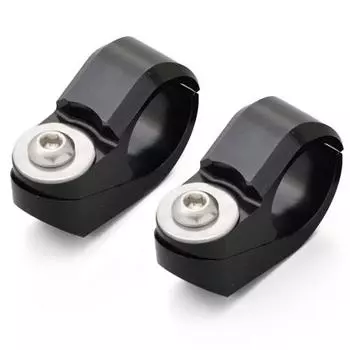 Алюминиевая заготовка Daytona для мотоцикла, зажим для руля, комплект из 2 шт., черный 99445