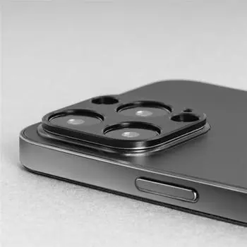 Алюминиевая защита объектива задней камеры для iPhone 14, 13, 12, 11 Pro Max Plus 13ProMax 13Pro Max 13Mini 12Mini, чехол для объектива камеры For iPhone 14 Plus чёрный