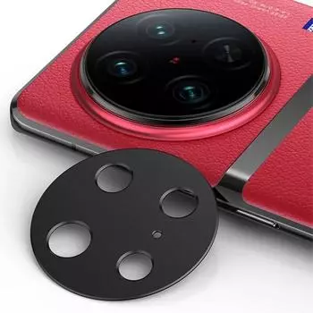 Алюминиевая защитная пленка для объектива для Vivo X90 Pro Plus, задняя крышка камеры для Vivo X90 Proplus, металлическая защита объектива камеры vivo X90 Pro чёрный