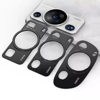 Алюминиевая защитная пленка для объектива камеры для Huawei P60 Pro Art, металлическая крышка для камеры для Huawei P60Pro, защитный чехол с кольцом сзади Huawei P60 Pro чёрный