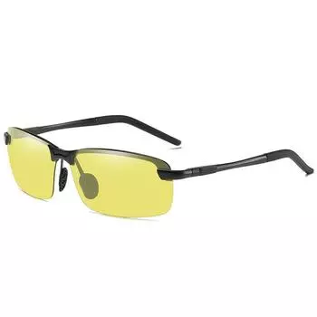 Алюминиево-магниевые поляризованные солнцезащитные очки, серые солнцезащитные очки ночного видения, меняющие цвет, солнцезащитные очки для езды на велосипеде и вождения