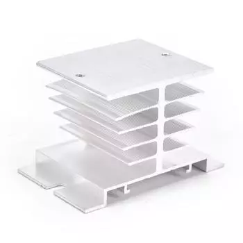 Алюминиевое тепловыделение твердотельного реле Сср теплоотвода небольшое 50*80*50 mm