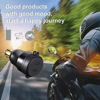 Алюминиевое USB-зарядное устройство 30 Вт PD Type-C QC 3.0, адаптер для быстрой зарядки, водонепроницаемый для мотоциклов BMW, разъем питания U3G4