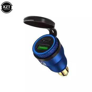 Алюминиевое USB-зарядное устройство 30 Вт PD Type-C QC 3.0, адаптер для быстрой зарядки, водонепроницаемый для разъема Hella DIN/мотоциклов BMW Ducati Triumph