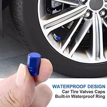 Алюминиевые колпачки клапанов с уплотнением для стабильного давления в шинах 12x3x1cm