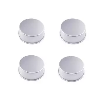 Алюминиевые маленькие формы для кексов, круглые мини-формы для чизкейка с фиксированным съемным дном, маленькие формы для кексов, формы для выпечки