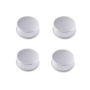 Алюминиевые маленькие формы для кексов, круглые мини-формы для чизкейка с фиксированным съемным дном, маленькие формы для кексов, формы для выпечки