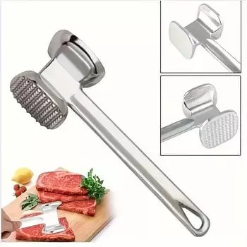 Алюминиевые молотки для размягчения мяса, круглые молотки для размягчения мяса в ресторанах/супермаркетах, незаряженное ручное оборудование для общественного питания 19.5cm