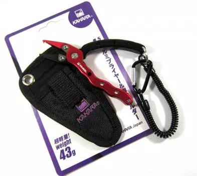 Алюминиевые плоскогубцы Kahara для разъемных колец, легкая игра, 43 грамма, 4,5 дюйма, черный R (1963)