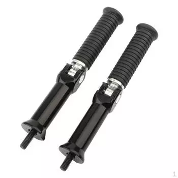 Алюминиевые подножки заднего пассажира, подходят для FLDE Deluxe 107 2018 чёрный