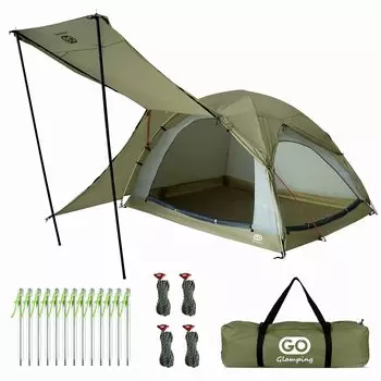 Алюминиевые стойки для туристической купольной палатки GOGlamping STARRY, оригинальная смотровая камера Solo с двойной передней камерой, устойчивая к давлению воды и ультрафиолетовому излучению для кемпинговой палатки