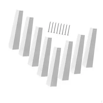 Алюминиевые уголки для сайдинга, заглушки угловые, плоские, с 3 отверстиями