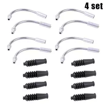 Алюминиевые велосипедные тормозные лапши V-образного тормоза, изогнутая трубка, направляющая троса, резиновая головка, тормозной шланг, детали велосипеда, аксессуары для велосипеда