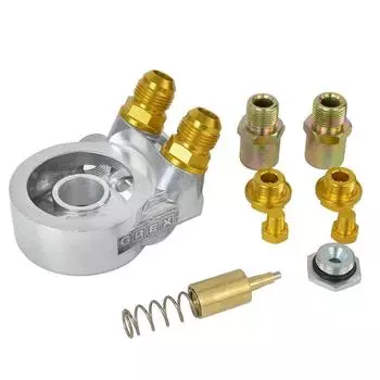 Алюминиевый адаптер 3/4-16UNF M20 * 1,5 AN10, охладитель масляного фильтра, сэндвич-панель с термостатом, 80 градусов, 176 F