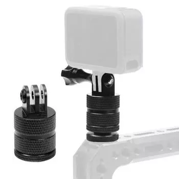 Алюминиевый адаптер для крепления камеры для Canon, стандартные резьбовые отверстия 1/4 дюйма, адаптер для крепления штатива с вращением на 360 градусов чёрный