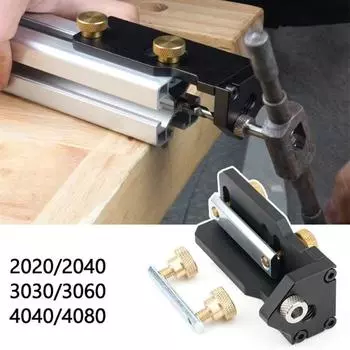 Алюминиевый алюминиевый профиль Точное позиционирование Ручной алюминиевый направляющий инструмент для сверления резьбы чёрный