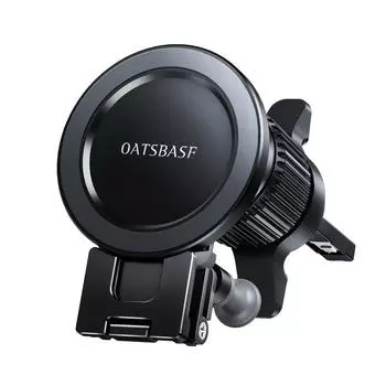 Алюминиевый автомобильный держатель для телефона Magsafe, универсальная подставка для мобильного телефона, лобовое стекло, приборная панель или вентиляционное отверстие серебряный