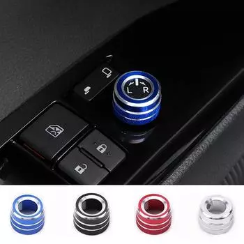 Алюминиевый автомобильный переключатель управления зеркалом накладка для Toyota 2019 Corolla Camry 70 GR YARiS Cross Esquire Noah Voxy Avalon Granvia серебряный