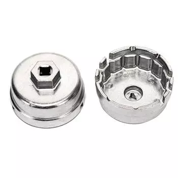 Алюминиевый чашечный ключ для масляного фильтра для Toyota Prius Corolla Rav4 Auris серебряный