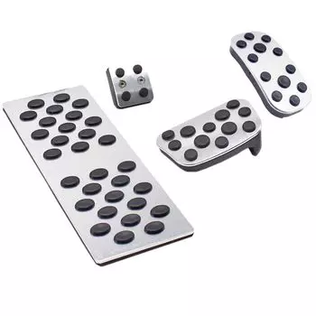 Алюминиевый чехол для педали, комплект из 4 предметов, Noah Voxy Esquire Harrier Estima, тип вставки, инструменты не требуются, автозапчасти, автомобильные принадлежности, эксклюзивные детали для автомобилей, индивидуальный заказ серебряный