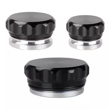 Алюминиевый черный колпачок для масла, топлива, воды, бака для охлаждающей жидкости 1 inch