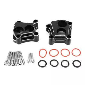 Алюминиевый черный комплект крышки блока толкателя толкателя, подходит для Twin Cam Touring 1999 2017