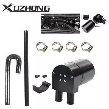 Алюминиевый черный маслоуловитель с силиконовым шлангом радиатора для BMW N54 335i 135i E90 E92 E82 2006-2010 OCC-1029-BK чёрный