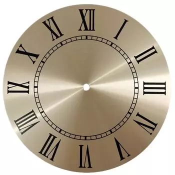 Алюминиевый циферблат часов DIY золотой фон снаружи 243MM