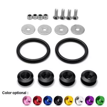 Алюминиевый держатель бампера, быстросъемный крепеж, двухслойная прокладка, крепеж для переднего и заднего бампера, универсальный для автомобильных бамперов, крыльев, люков, крышек багажника зелёный