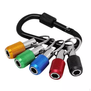 Алюминиевый держатель бит-брелок для ударных шуруповертов 5 Color