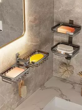 Алюминиевый держатель для мыла для ванной комнаты, подставка для хранения мыльницы, аксессуары для ванной комнаты