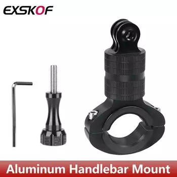 Алюминиевый держатель для руля мотоцикла и велосипеда для GoPro Hero 12 11 10 9 8 Insta360 X3 X4 SJCAM DJI Osmo Action 4 3 Аксессуары для камер