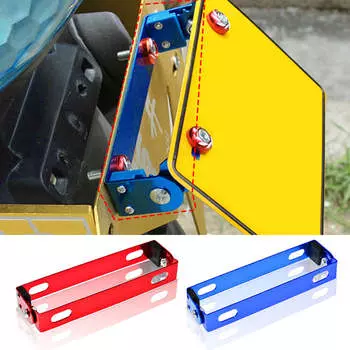 Алюминиевый держатель рамки номерного знака мотоцикла гоночный автомобильный регулируемый угол рамка номерного знака кронштейн держателя мотоцикла красный