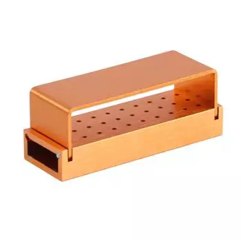 Алюминиевый футляр для дезинфекции, держатель для стоматологических боров, автоклавируемый стоматологический инструмент, золотой золотой