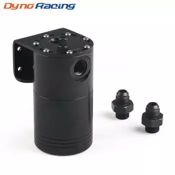 Алюминиевый гоночный маслоуловитель/круглый резервуар для масла Turbo Oil Catch Can/универсальный маслоуловитель с адаптерами AN10