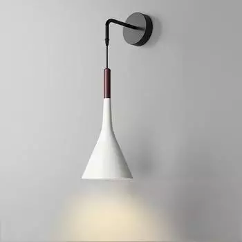 Алюминиевый художественный настенный светильник прикроватный светильник для спальни настенный светильник бра для кухни ресторана современный настенный светильник скандинавские бра в форме макаруна No Bulb белый