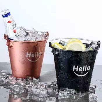 алюминиевый Ice Bucket Bar Party beer красное черное Golden Beer Barrel шампанское Cooling Barrel Snack Fried Chicken Bucket