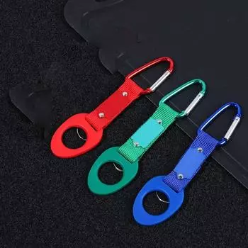 Алюминиевый карабин для рюкзака, однотонный держатель для бутылки, крючок для подвешивания бутылки с водой, пряжка для походов зелёный