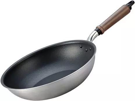 Алюминиевый казан Hokuriku 28 см из нержавеющей стали, совместим с IH, сделано в Японии. Полностью двухслойная структура делает его отлично совместимым с IH.